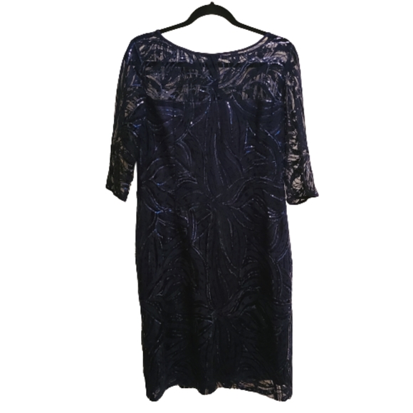 Tahari Arthur S Levine Illusion Special Occasion Sheath Dress - Picture 4 of 4